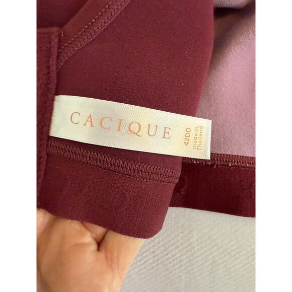 Cacique Lane Bryant Women's 42DD Full Coverage Wireless Lace LIned Comfort Bra - Picture 6 of 10